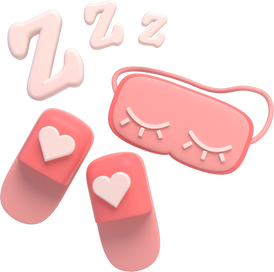 3D Sleep Mask and Slippers