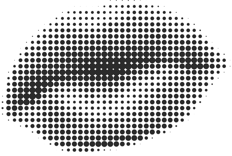 collage lips element